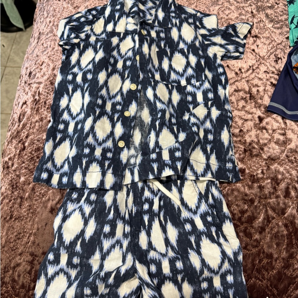 GAP Kids Navy and White Matching Set